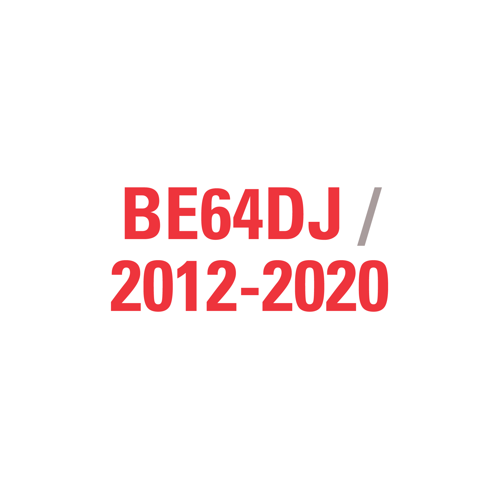 BE64DJ 11/2007-10/2010